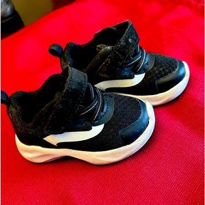 Black baby sneakers